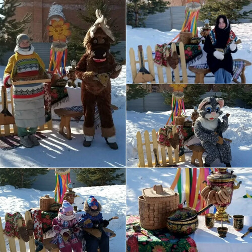 Коллектив школы принял участие в масленичном гулянии Рудничного района!