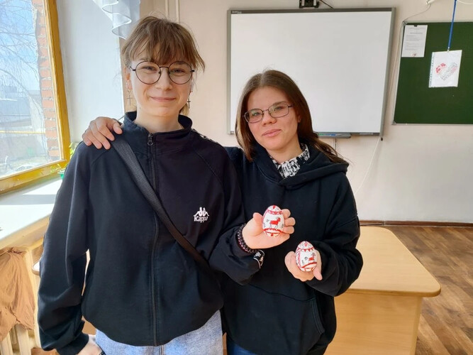 Пасхальное творчество в Мезенской росписи!